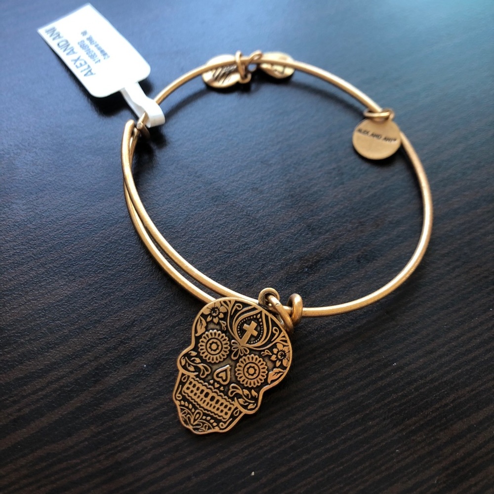ALEX AND ANI SUGAR SKULL BRACELET